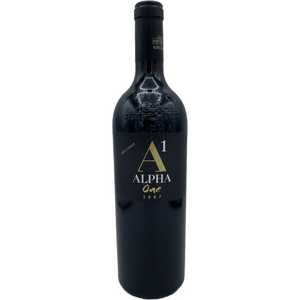 2007 Alpha Estate "Alpha One" Greece Red Blend (Montepulciano/Negroamaro) Signed Bottle